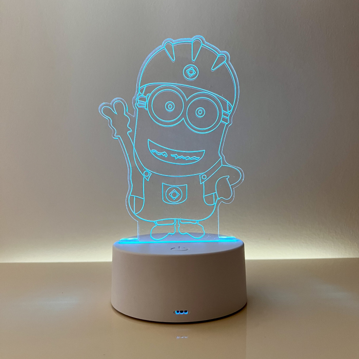 Lampa de veghe 3D LED, personalizata Minions [2]