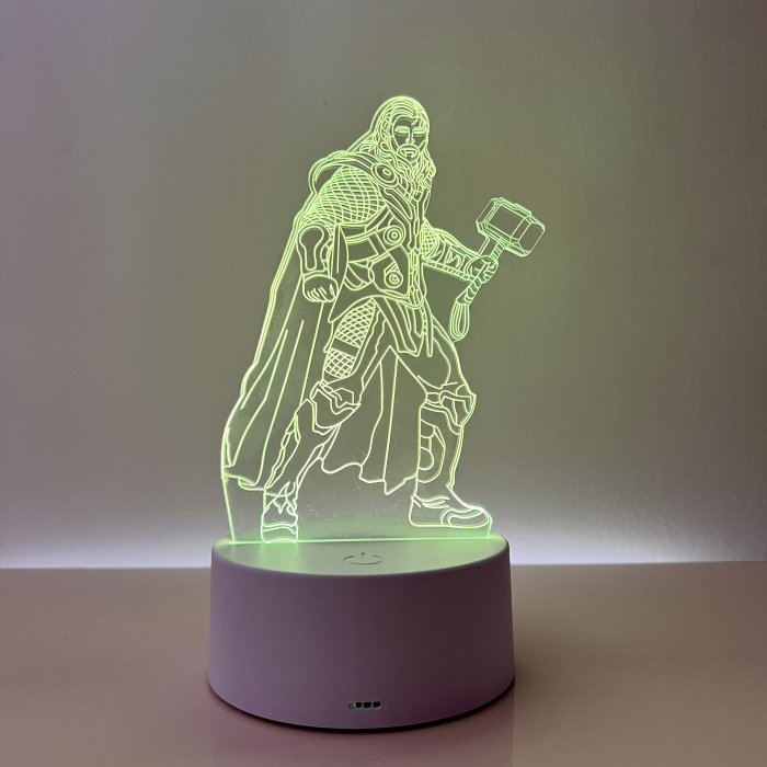 Lampa de veghe 3D LED, personalizata Thor [3]