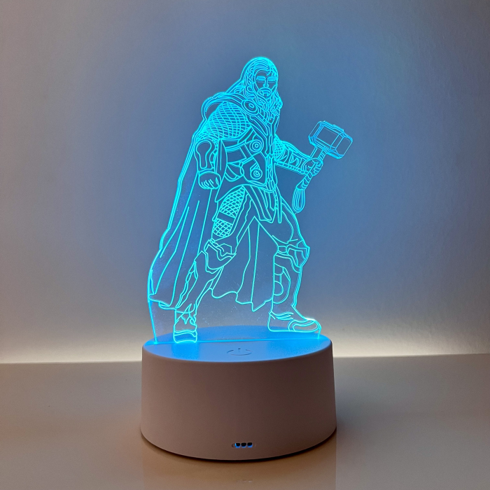 Lampa de veghe 3D LED, personalizata Thor [1]