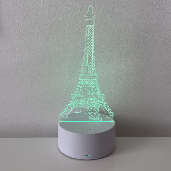 Lampa de veghe 3D LED, Turnul Eiffel [3]