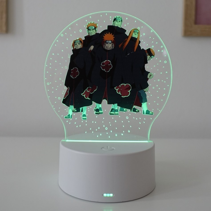 Lampa de veghe LED personalizata, anime Naruto Akatsuki [2]