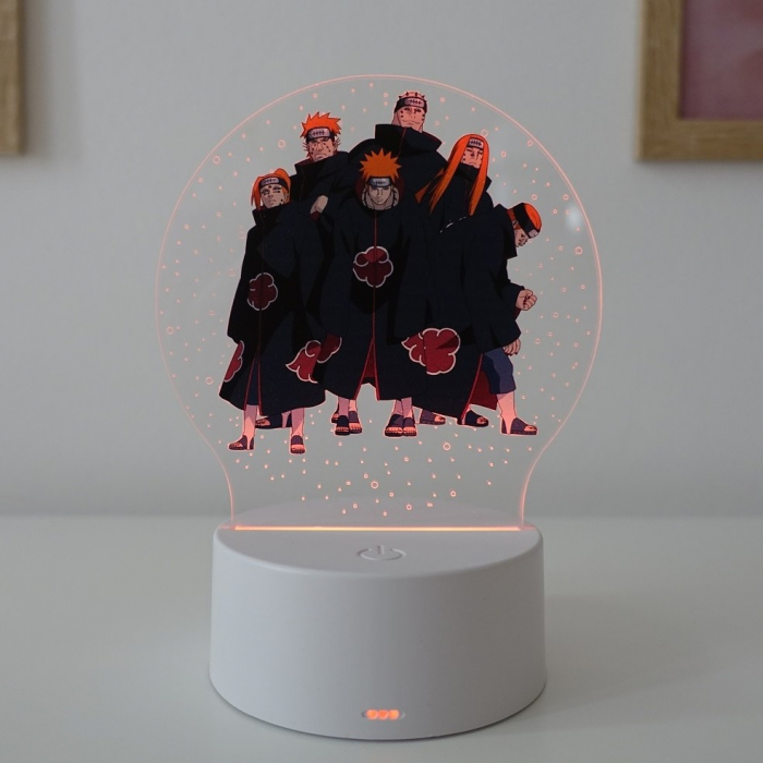 Lampa de veghe LED personalizata, anime Naruto Akatsuki [1]