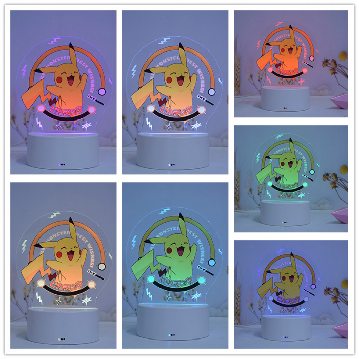 Lampa de veghe LED, personalizata Pikachu, Alimentare USB sau 3 baterii AA - ILUMISHOP [2]