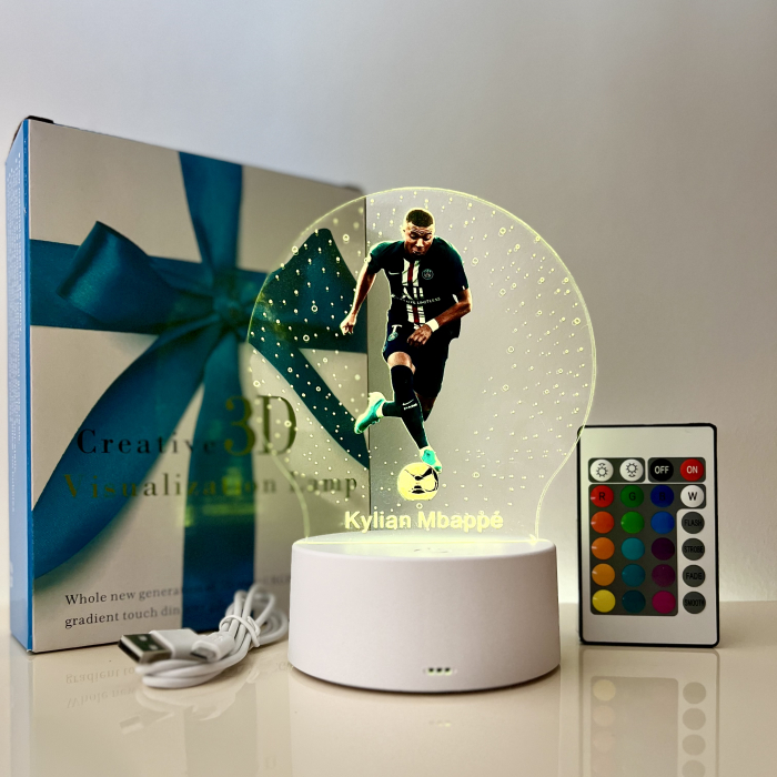 Lampa de veghe LED, personalizata Kylian Mbappe [5]