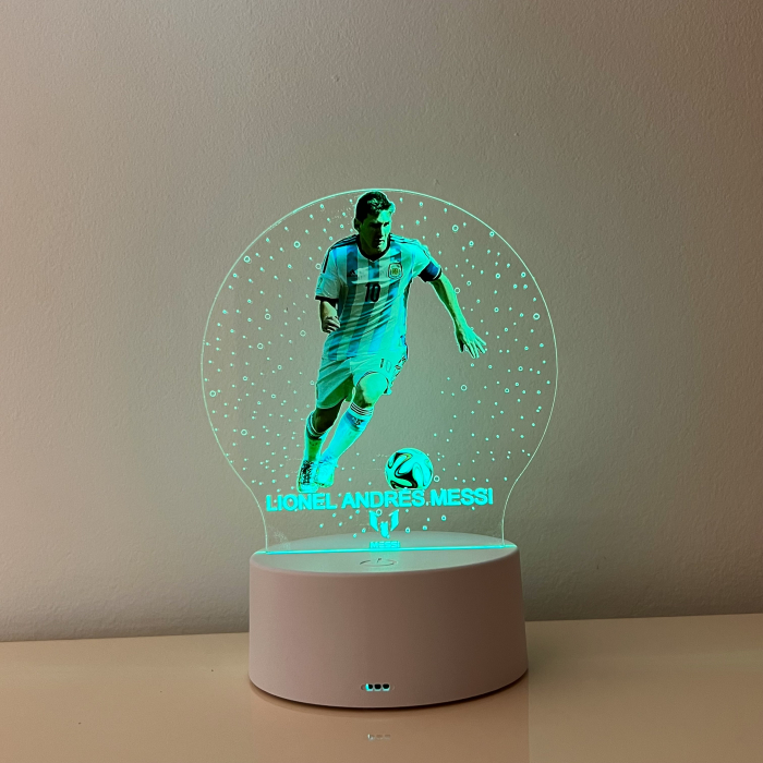Lampa de veghe LED, personalizata Lionel Messi [4]