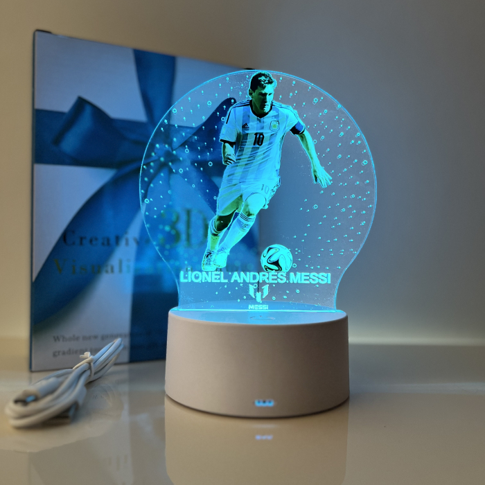 Lampa de veghe LED, personalizata Lionel Messi [5]