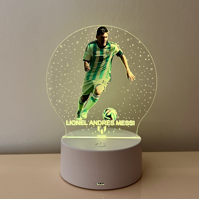 Lampa de veghe LED, personalizata Lionel Messi [3]