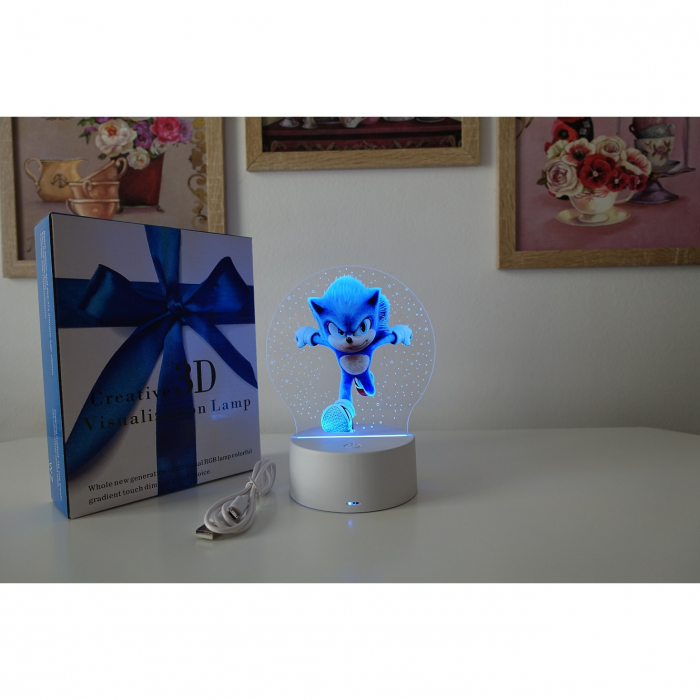 Lampa de veghe LED, personalizata Sonic [3]