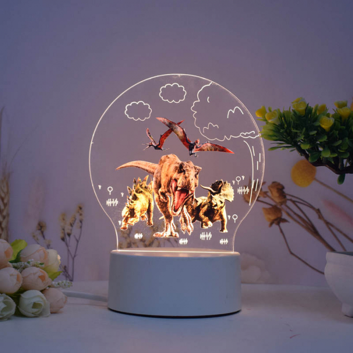 Lampa de veghe LED, personalizata Jurassic Park [1]