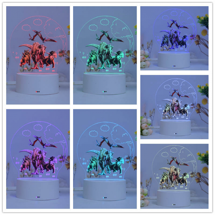 Lampa de veghe LED, personalizata Jurassic Park [2]