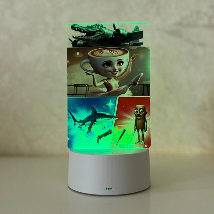 Lampa de veghe personalizata, Ballerina Cappucina Italian Brainrot- ILUMISHOP [3]