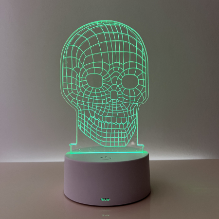 Lampa de veghe 3D LED, Craniu [1]