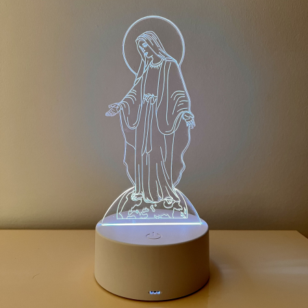 Lampa de veghe 3D LED, Fecioara Maria [4]