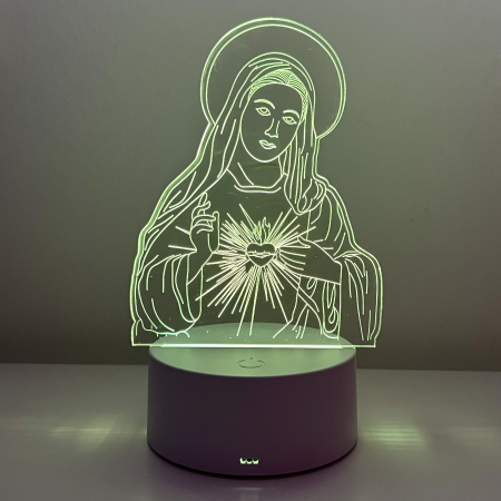 In dar de Martisor - Lampa de veghe 3D LED, Maica Domnului