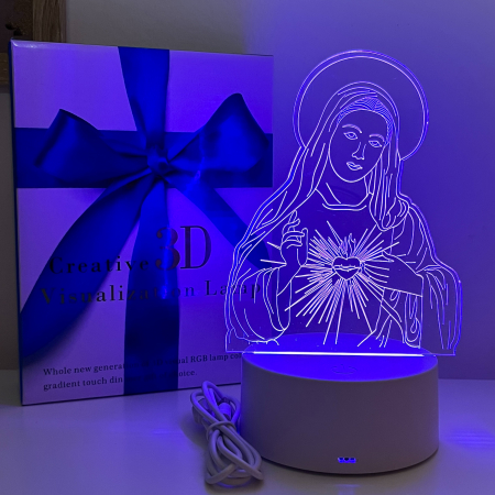 Lampa de veghe 3D LED, Maica Domnului [3]