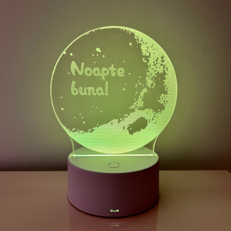 Lampi de veghe 3D - Lampa de veghe 3D LED, Noapte buna