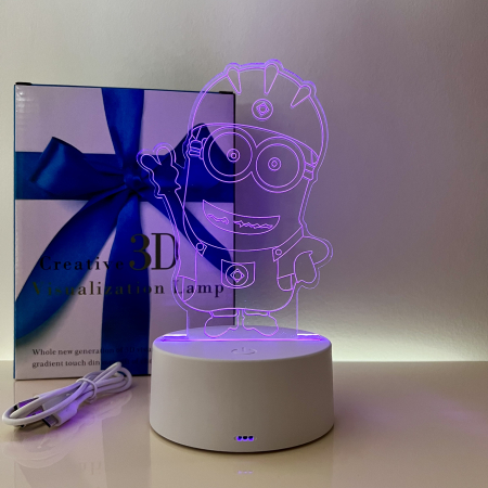 Lampa de veghe 3D LED, personalizata Minions [3]
