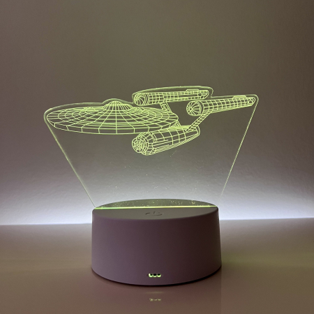 Lampa de veghe 3D LED, personalizata Nava Star Trek [1]