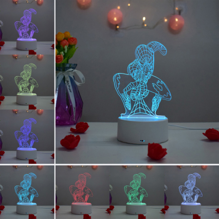 Lampa de veghe 3D LED, personalizata Spiderman [1]