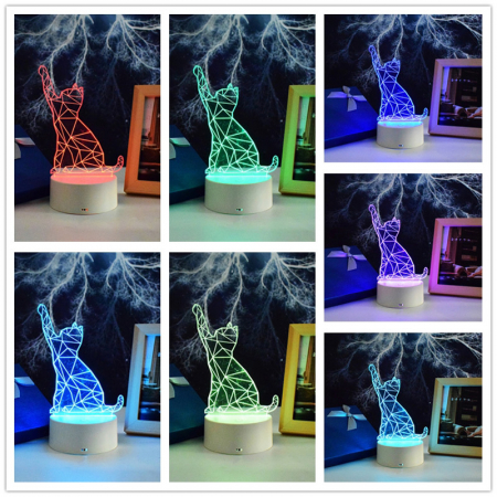 Lampa de veghe 3D LED, Pisicuta [3]