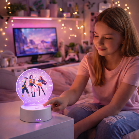 Lampi de veghe pentru fete - Lampa de veghe LED  Hunterx K-POP Demons
