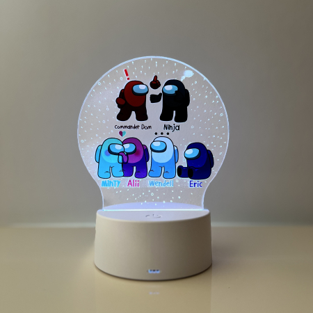 Lampa de veghe LED, personalizata Among US [1]