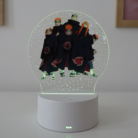 Lampa de veghe LED personalizata, anime Naruto Akatsuki [2]