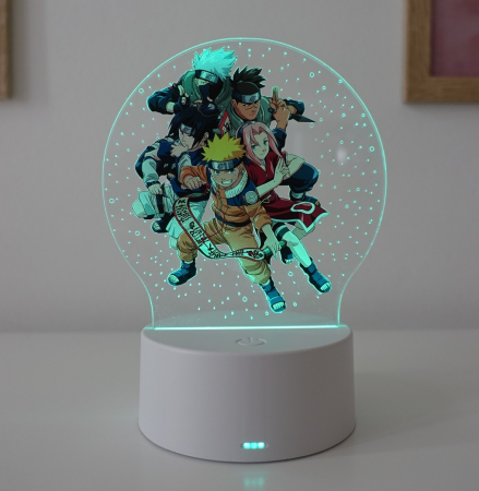 Produse - Lampa de veghe LED personalizata, anime Naruto Friends