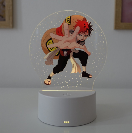 Lampa de veghe LED personalizata, anime Naruto Gaara [1]