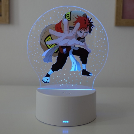 Lampi de veghe pentru baieti - Lampa de veghe LED personalizata, anime Naruto Gaara