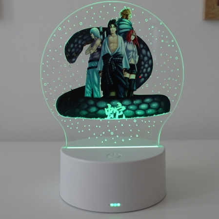 Lampi de veghe color - Lampa de veghe LED personalizata, anime Naruto/ Taka Sasuke