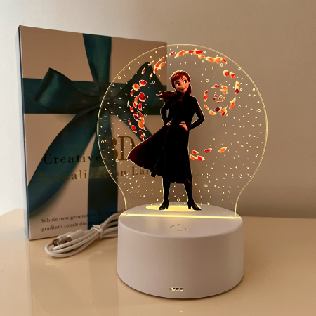 Lampa de veghe LED personalizata, Anna/ Frozen [2]