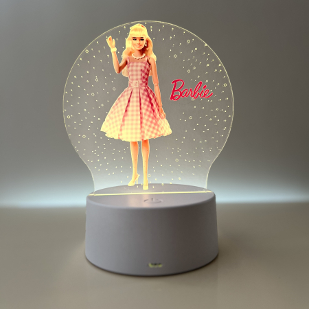 Lampi de veghe color - Lampa de veghe LED, personalizata Barbie
