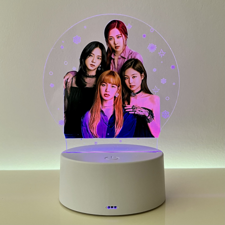 Lampa de veghe LED, personalizata BlackPink [2]