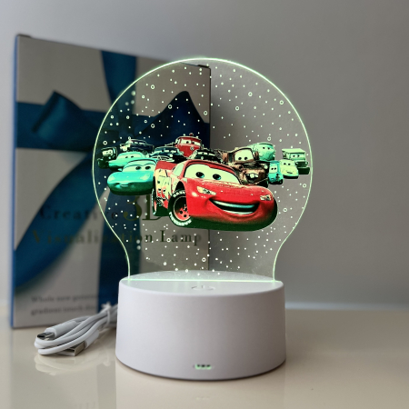 Lampa de veghe LED, personalizata Cars [2]