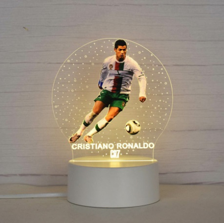Lampa de veghe LED, personalizata Cristiano Ronaldo