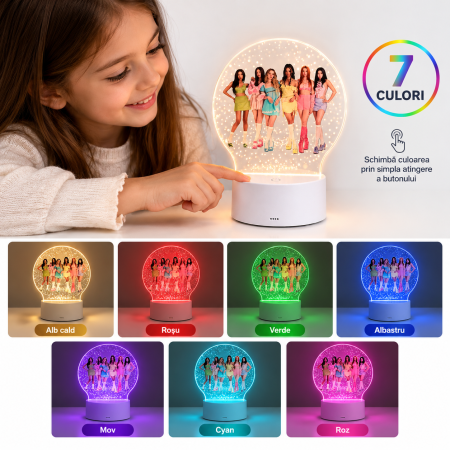 Lampi de veghe pentru fete - Lampa de veghe LED  personaliza Katseye