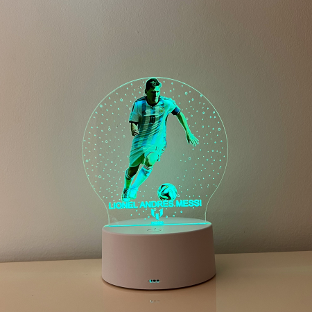 Lampa de veghe LED, personalizata Lionel Messi [3]