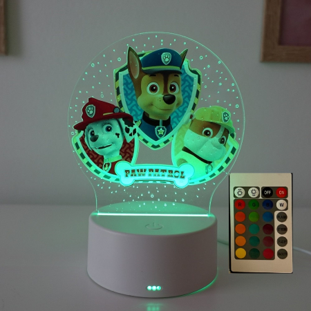 Lampa de veghe LED, personalizata Patrula Catelusilor [2]