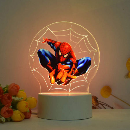 Lampa de veghe LED, personalizata Spiderman