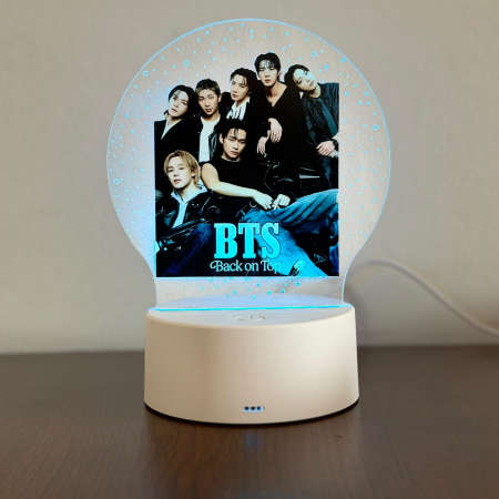 Lampa de veghe LED, personalizata BTS- Back On Top [1]