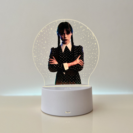 Lampi de veghe color - Lampa de veghe LED, personalizata Wednesday