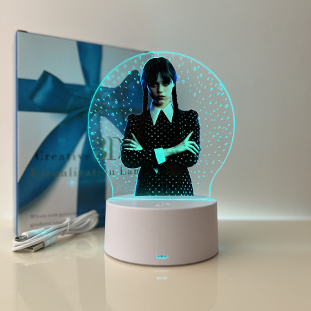 Lampa de veghe LED, personalizata Wednesday [2]
