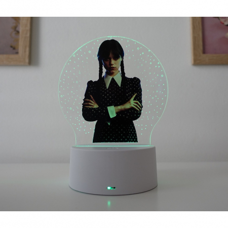 Lampa de veghe LED, personalizata Wednesday [1]