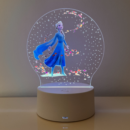In dar de Martisor - Lampa de veghe personalizata, Elsa/ Frozen