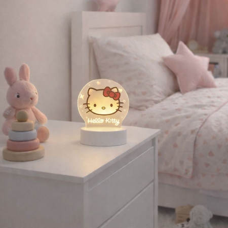 Lampi de veghe pentru fete - Lampa de veghe personalizata, Hello Kitty 2- ILUMISHOP