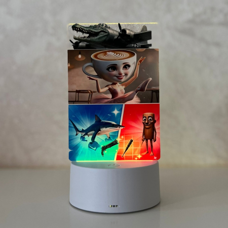 Lampa de veghe personalizata, Ballerina Cappucina Italian Brainrot- ILUMISHOP [3]