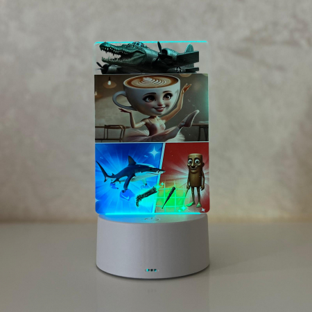 Lampa de veghe personalizata, Ballerina Cappucina Italian Brainrot- ILUMISHOP [1]