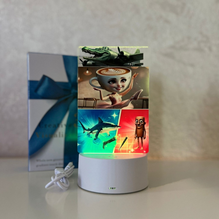 In dar de Martisor - Lampa de veghe personalizata, Ballerina Cappucina Italian Brainrot- ILUMISHOP