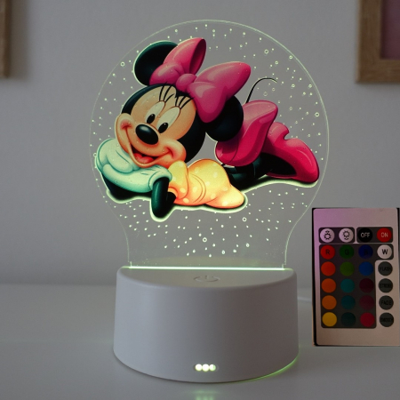 Lampa de veghe personalizata, Minnie Mouse [3]